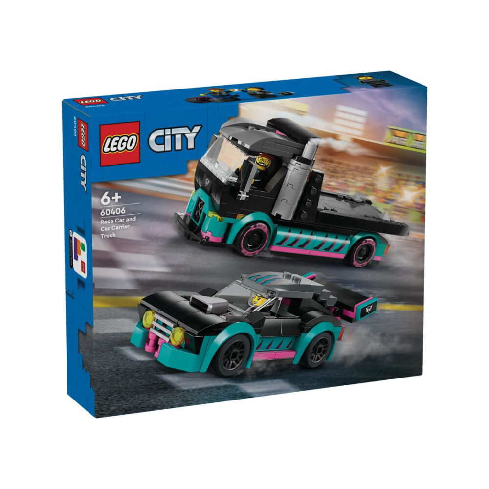 Lego 60406 City Vehicles Race Car Carrier Truck