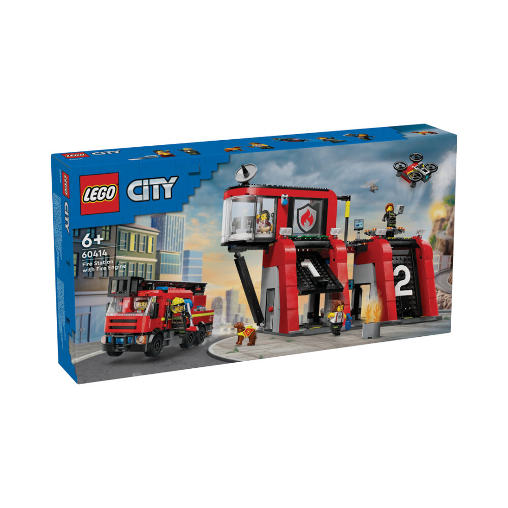 Lego 60414 City Fire Station With Fire Truck