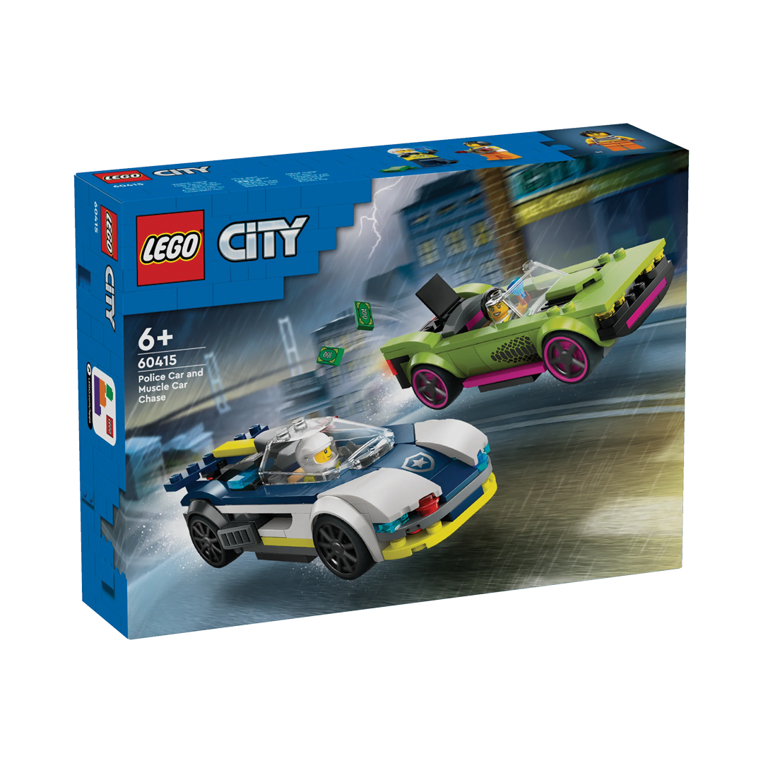 Lego 60415 City Police Car And Muscle Car Chase
