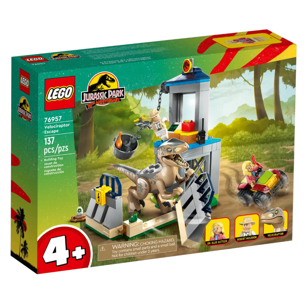 Lego 76957 Jurassic Park Velociraptor Ontsnapping