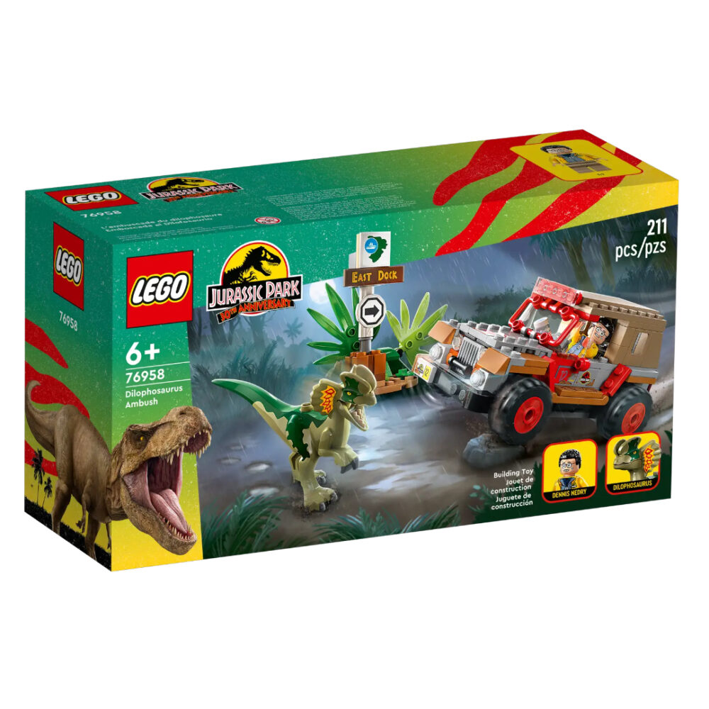 Lego 76958 Jurassic Park Dilophosaurus Hinderlaag