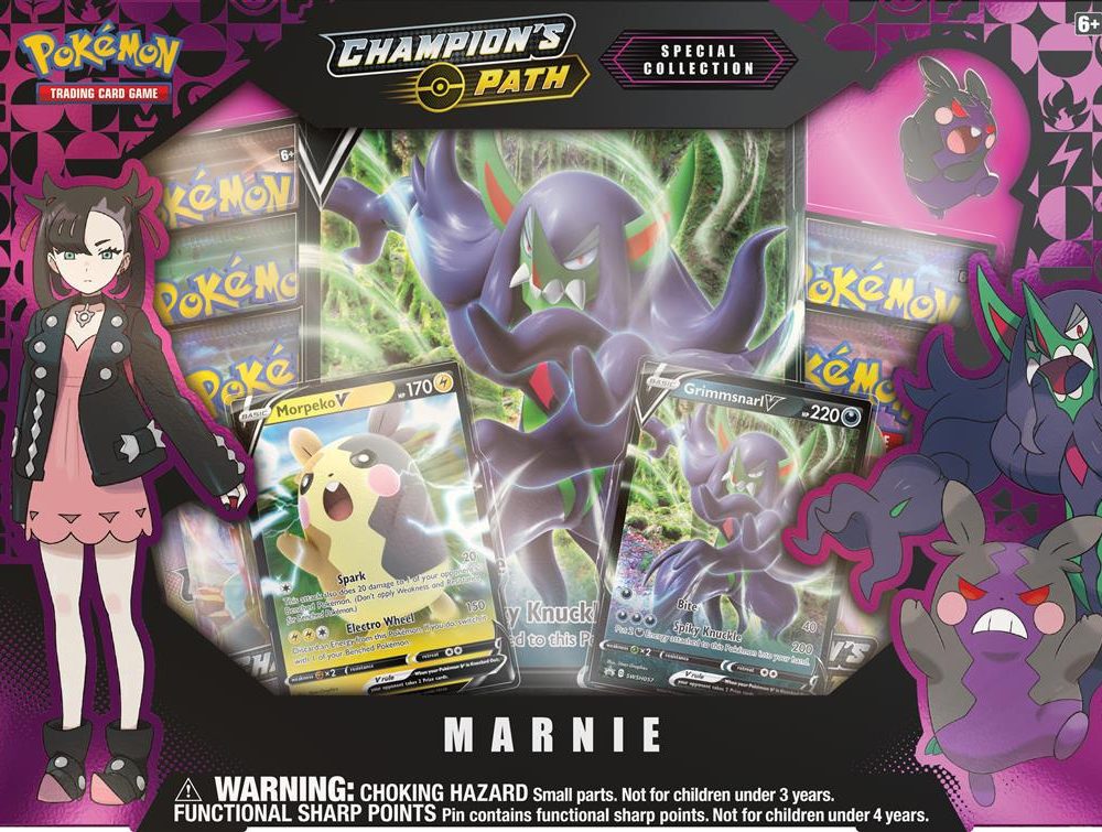Pokemon TCG Champion's Path Marnie Special Collection Box
