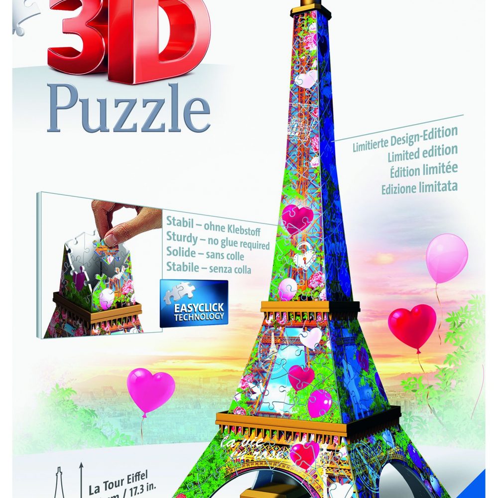 Puzzel Eiffeltoren Love Edition 3d: 216 stukjes