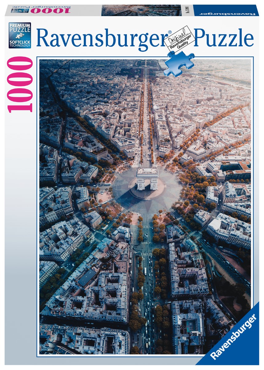 Ravensburger puzzel Parijs van bovenaf gezien - Legpuzzel - 1000 stukjes