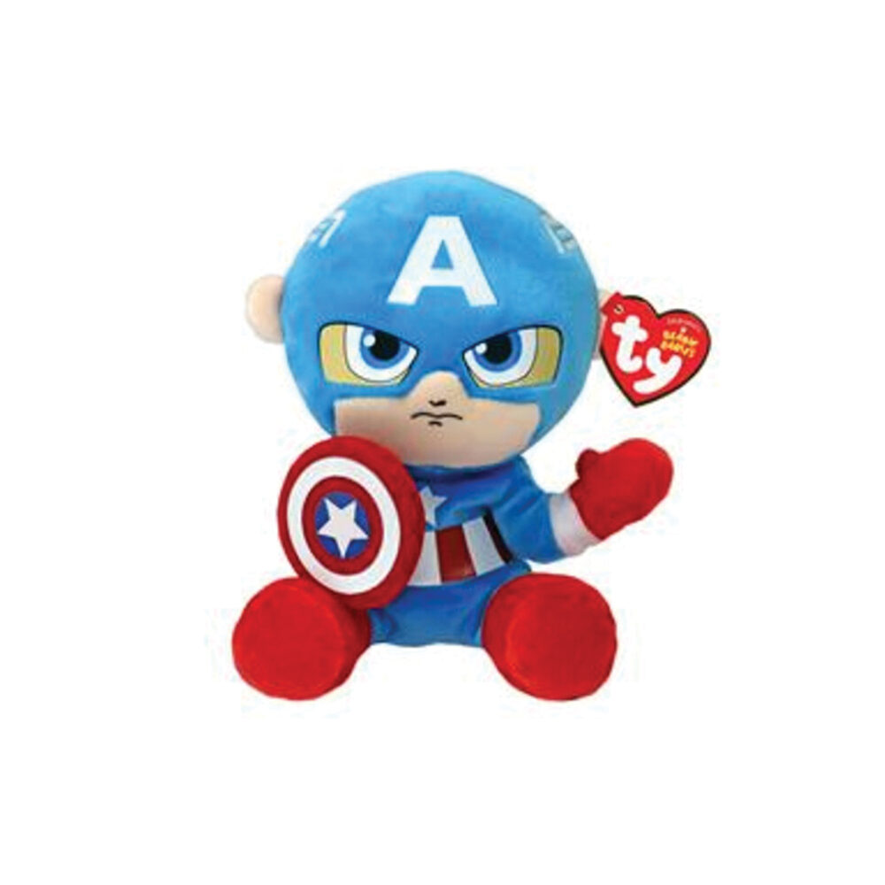 Ty Beanie Babies Marvel Captain America Soft 15cm