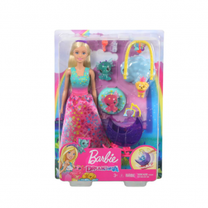 Fee speelset Barbie Dreamtopia: Prinses met babydraakjes